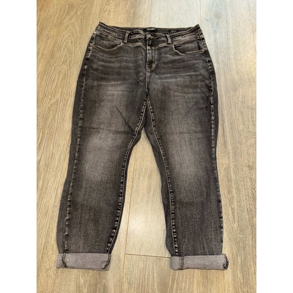 Judy Blue Los Angeles Skinny Fit Jeans Faded Black Acid Wash Plus Size 20W